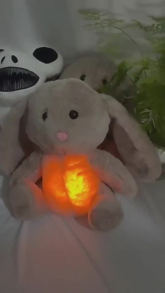 video ad of plush rabit toy 