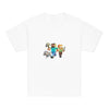 Youth classic tee with Minecraft heroes design, showcasing adventure-ready characters for gaming fans.